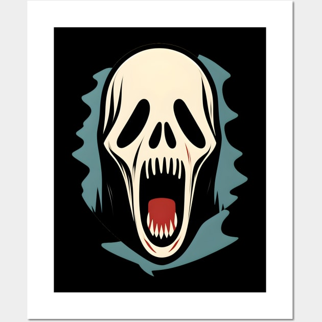 Ghostface Scream mask Wall Art by Untitled-Shop⭐⭐⭐⭐⭐